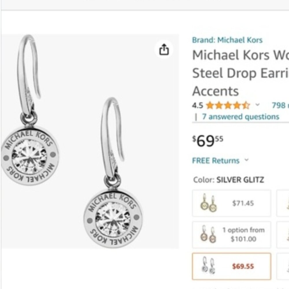 Michael kors earrings new